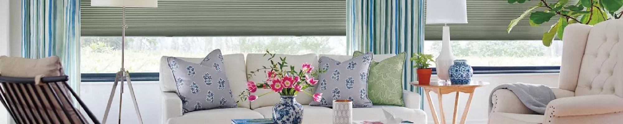 Window Curtains & Drapery Banner